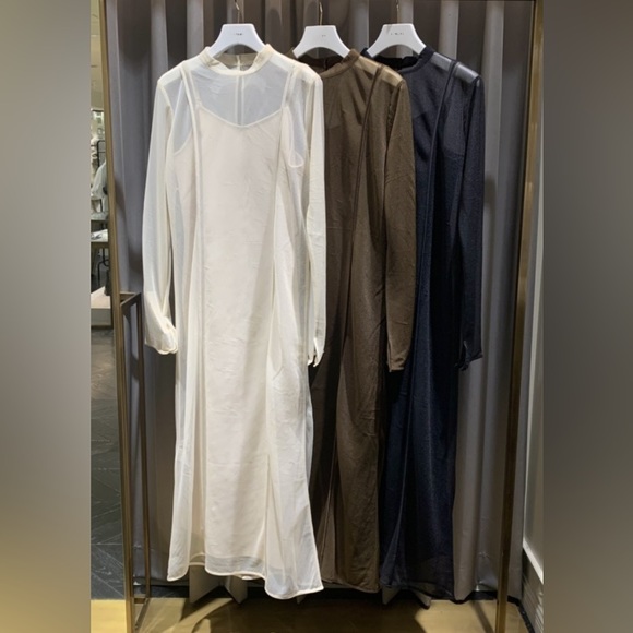 Fray I.D Sheer Cut and Sew Dress Off White Size 2 - Picture 12 of 12